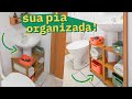 DIY - MÓVEL PARA PIA DE COLUNA no BANHEIRO