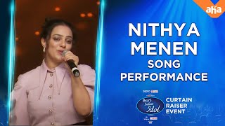 Nithya Menen Singing @ Telugu Indian Idol Curtain Raiser