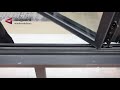 Aluminium folding window system