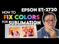 EPSON ET-2720 Sublimation Printer Color Settings | Fix Print Preferences | Making A Photo Keychain!