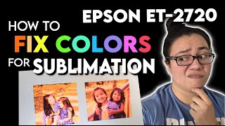 EPSON ET2720 Sublimation Printer Color Settings | Fix Print Preferences | Making A Photo Keychain!