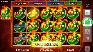 GREEN CHILLI   New slot by BOOONGO MEGAPARI PROMO CODE FREESPIN screenshot 3