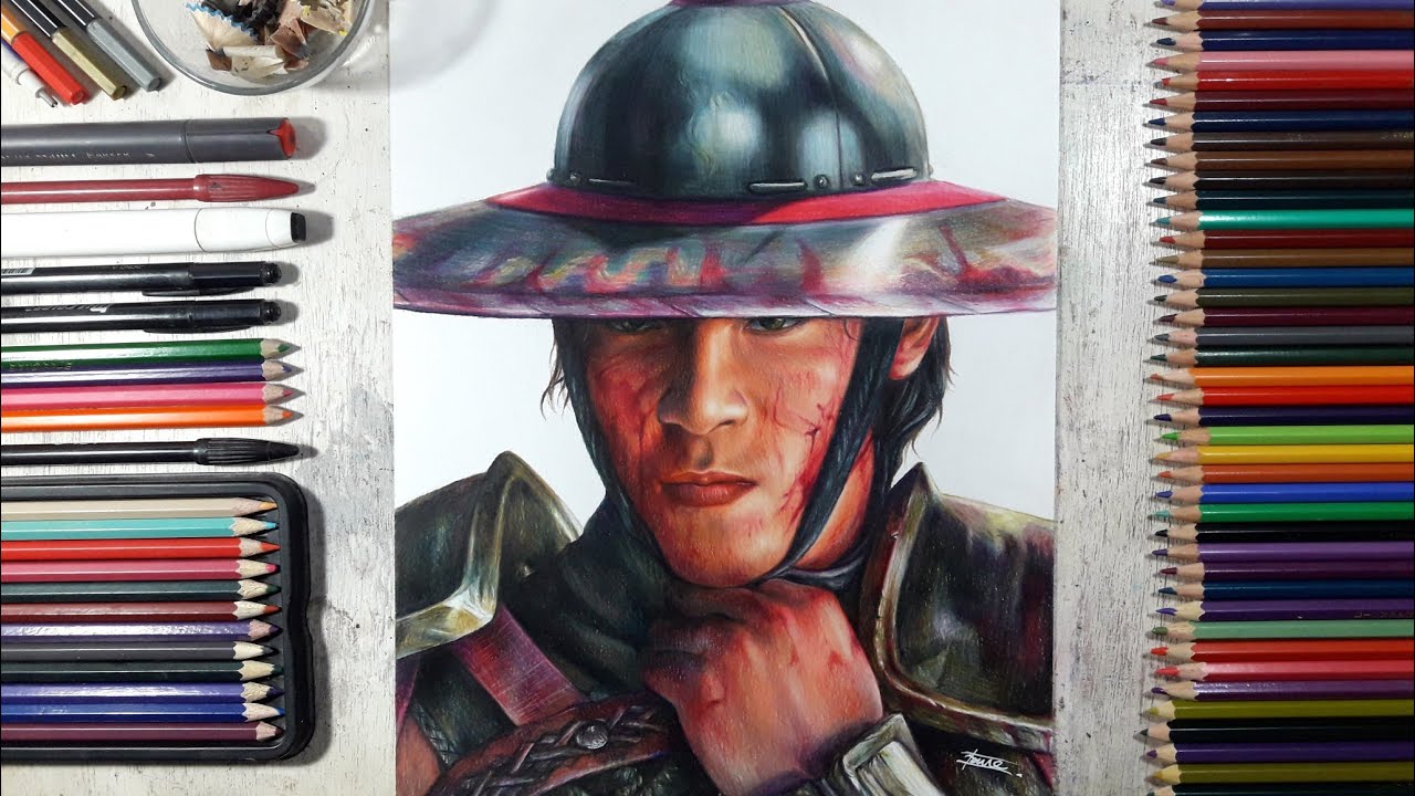 Drawing Kung Lao (Mortal Kombat 2021), Drawing Kung Lao, mortal kombat mo.....