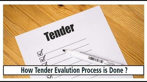 Bid evaluation process