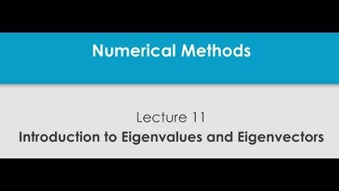 Introduction to Eigenvalues and Eigenvectors #swayamprabha #CH38SP