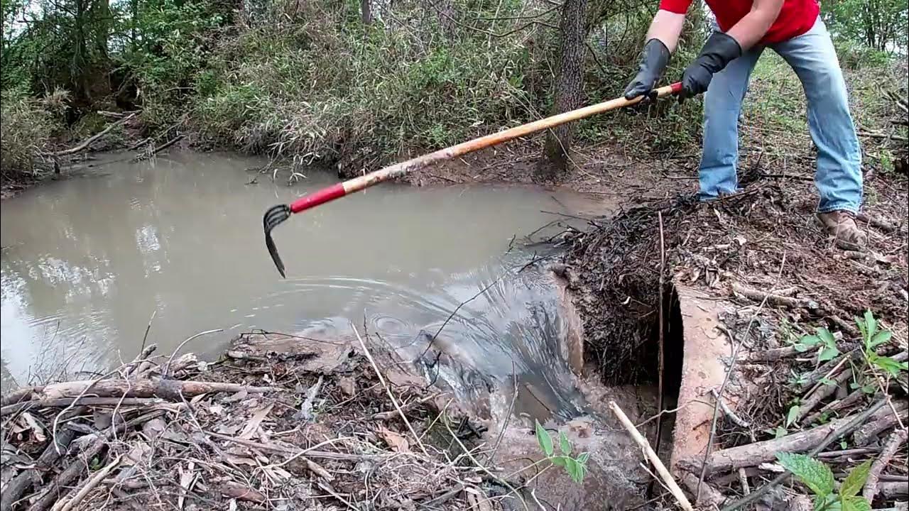 Unclogging Multiple Culverts Removing Beaver Dams | Big Water Flows