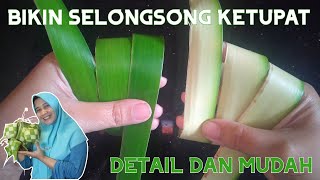 CARA MEMBUAT KETUPAT LEBARAN DARI DAUN KELAPA