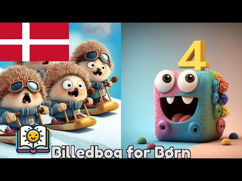 Lær At Tælle Med Dyr - Sjov Billedbog For Børn | tinyschool