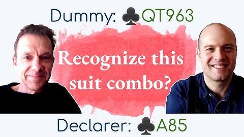 Do you recognize this suit combination?  - with Graeme Tuffnell