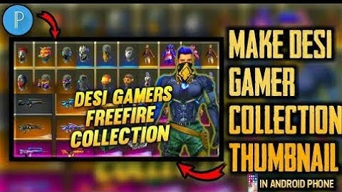 How to make a Desi Gamer collection thumbnail //Pro Editor