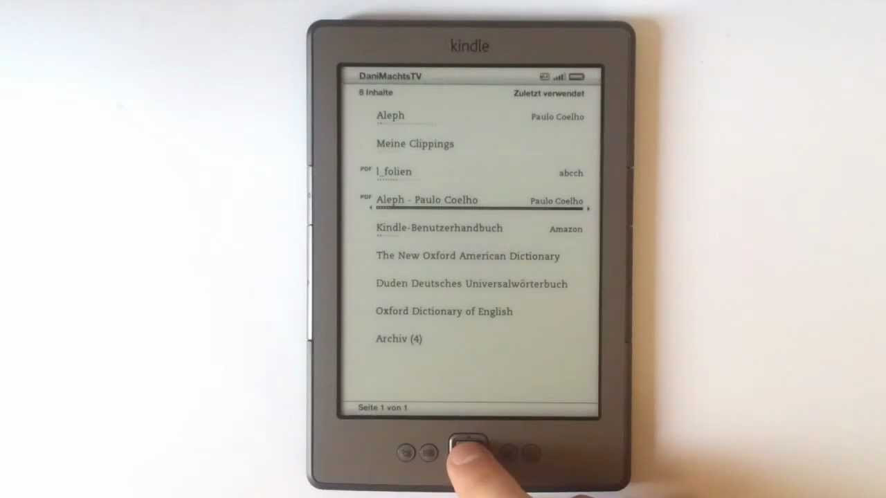  New Amazon Kindle 4 Review (German, HD)