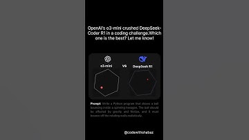 OpenAI’s o3-mini just outperformed DeepSeek R1 in a coding challenge! 🔥 #chatgpt #deepseek #shorts