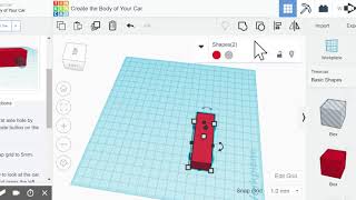 3D design Create the Body of Your Car | Tinkercad