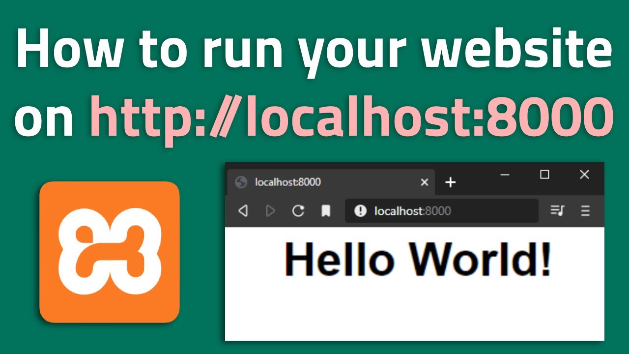 How To Run Your Html/Php Site On Localhost With Xampp