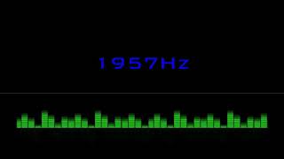 ⒽⓏ| 1957Hz Pure Tone Frequency| NO Music , For Meditation, Testing. Black Screen