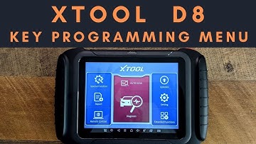XTOOL D8 Toyota Key Programming menu exploration