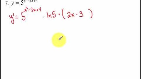 4.4 - Derivatives of Exponential and Logarithmic Functions (2017)