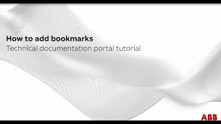 Technical documentation portal: How to add bookmarks