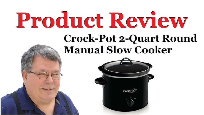 Crockpot 2 Qt Black Manual Slow Cooker