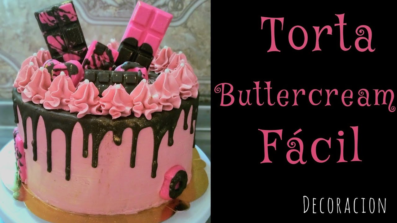 Decoracion de Torta para mujer, facil y rápido. Dripcake y Buttercream -  YouTube