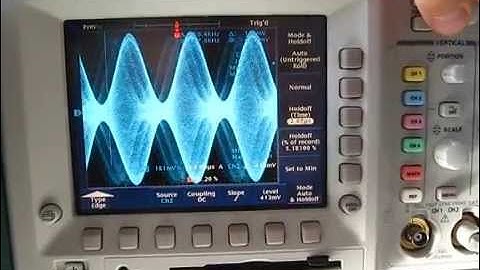Tektronix TDS3000 DPO performance with AM signal