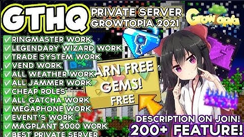 NEW GROWTOPIA PRIVATE SERVER 2021 | ✅🔥 LIKE REAL GT & UPDATE ITEMS 2021 | BEST SERVER 🔥✅ | GTHQ 🚀