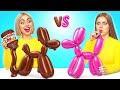 Chewing-Gum vs Nourriture au Chocolat Défi | Cuisine Savoureuses Hacks par Choco DO