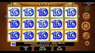 Crazy Slot Session Book of Aztec (60 Free Spins) 1000€ Win Resimi