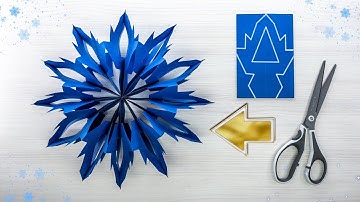 ❄️ Winter Craft Magic ❄️ Ultra-Beautiful 3D Paper Snowflake ❄️