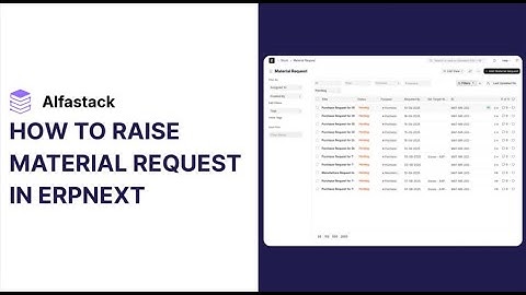 P2P Micro Demo Series | Part 1 – How to Raise a Material Request in ERPNext