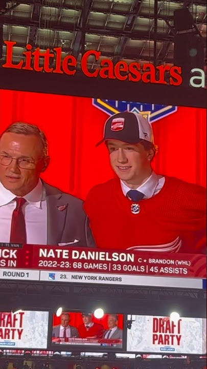Nate Danielson welcome to Detroit #natedanielson #nhl #nhldraft #nhldraft2023 #hockey #lgrw #draft