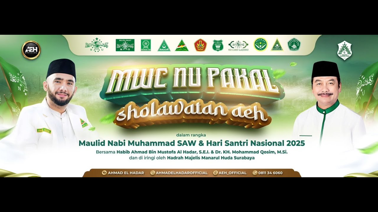 MWC NU PAKAL SHOLAWATAN AEH BERSAMA HABIB AHMAD BIN MUSTOFA AL HADAR, S.E.I.