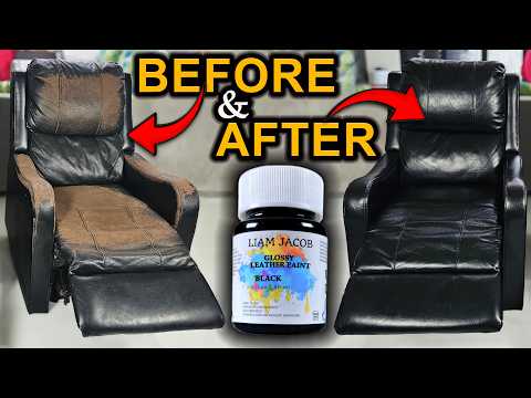 DIY Repair sa aming Lumang Reclining Chair Using Leather Filler and Leather Paint