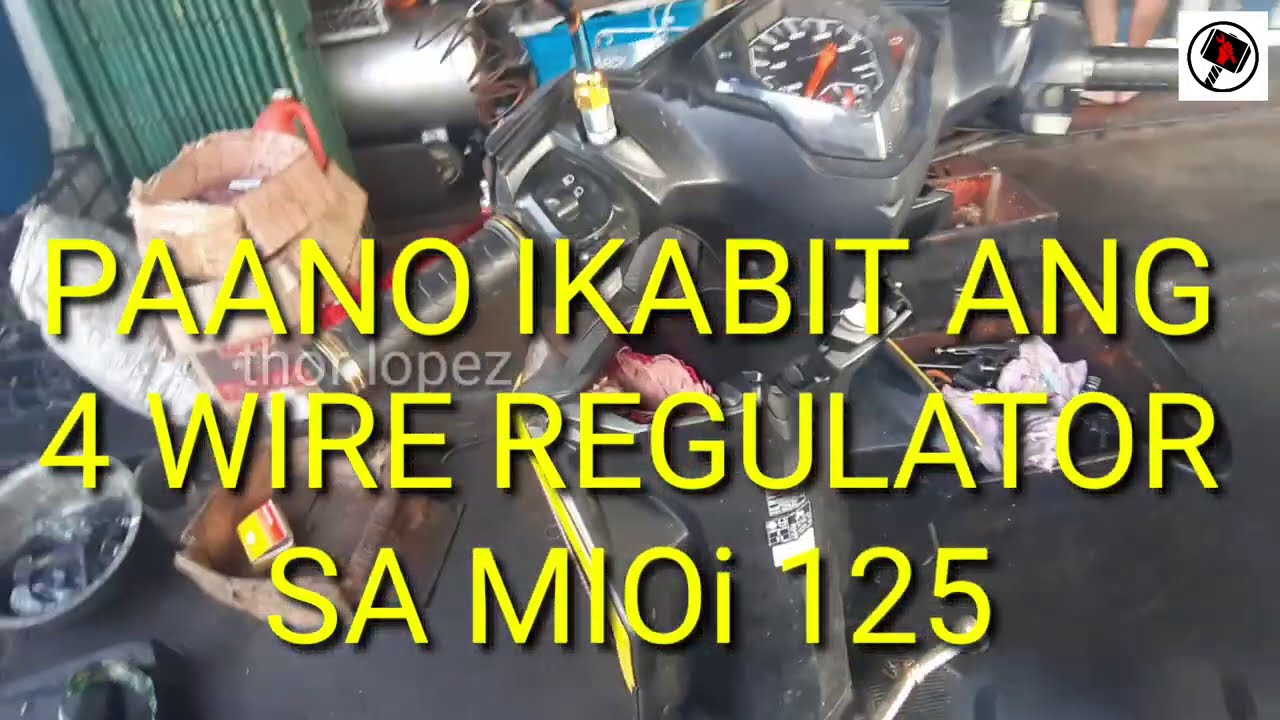YAMAHA MIO i 125 || HOW TO INSTALL 4 WIRE REGULATOR