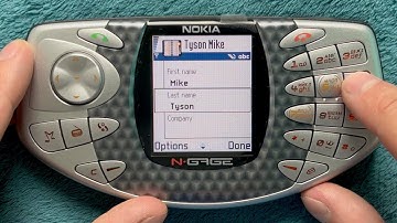 Nokia N-GAGE calling and creating contact