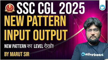 SSC CGL Reasoning 2025 | Input Output New Pattern Questions | By Marut Sir