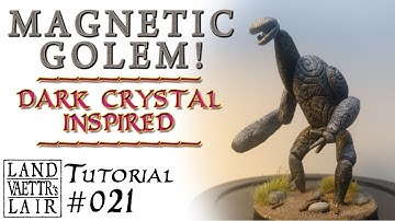 Magnetic Golem crafting tutorial for Tabletop RPG (Dark crystal inspired)