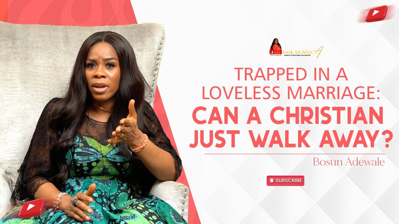 TRAPPED IN A LOVELESS MARRIAGE: Can a Christian Just Walk Away? - YouTube