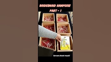 Bridesmaid hamper tutorial #pablacrafts #shorts #youtubeshorts