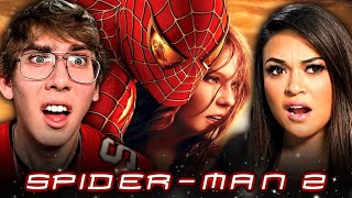 WHY WAS THIS SO FUNNY?! Our First Time Watching SPIDER-MAN 2 (2004) Reaction |Movie Reaction|
