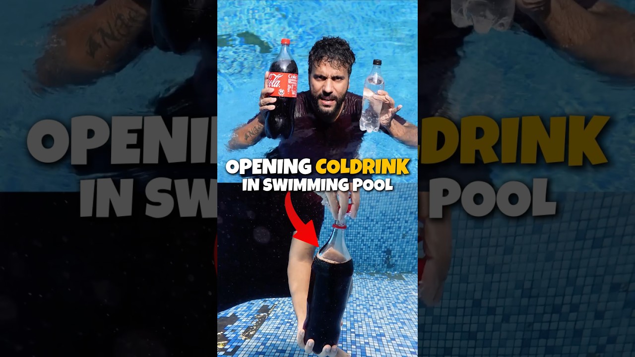 Density Experiment | Coke Inside Pool #ashusir #scienceandfun #physics #science