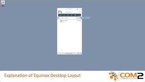 Avaya Equinox Desktop -  Explanation of Equinox Desktop Layout