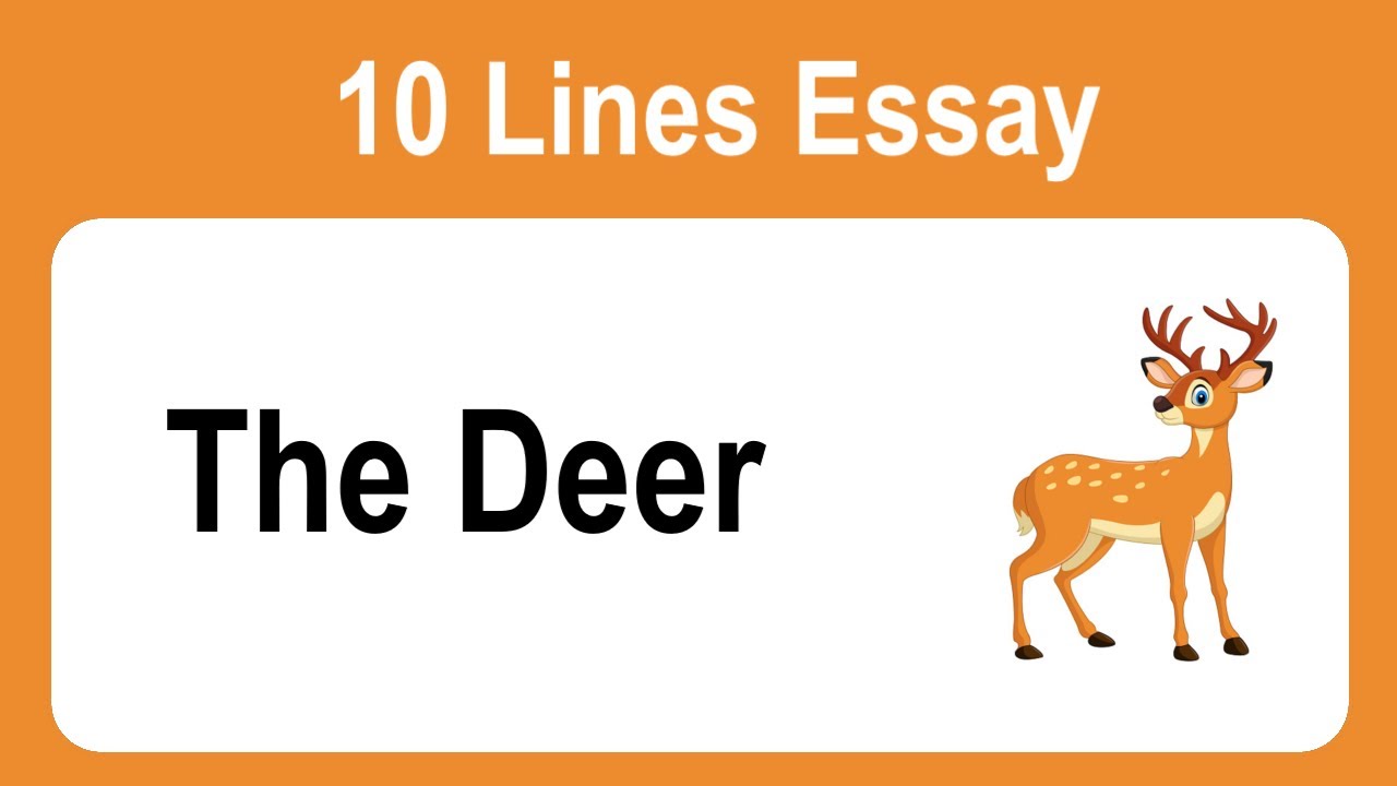 essay on deer in english