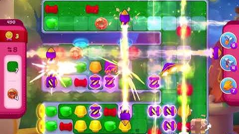 HomeScapes Level 490 no boosters (25 moves)