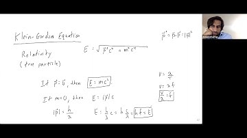 Deriving the Klein Gordon Equation