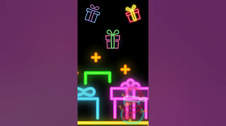 Neon Christmas Fun for Kids | High-Contrast Baby Sensory Neon Christmas | Sensory Lamb  #babysensory