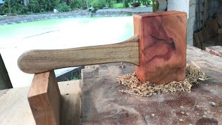 [Woodworking]  Wooden Mallet — No Talking — How to Process Woodpile