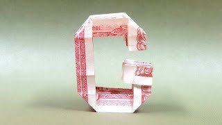 Phong Tran Origami Money Size 1X2 Letter G Money Origami