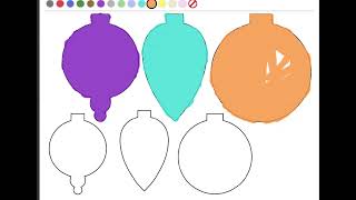 Christmas Tree Baubles Coloring Book - How To Draw