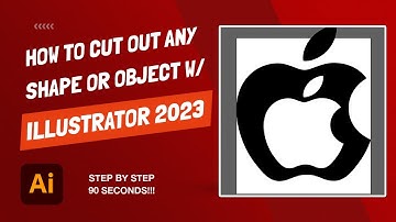 Adobe Illustrator 2023 - How To Cut (Out) One Object Inside Another Object